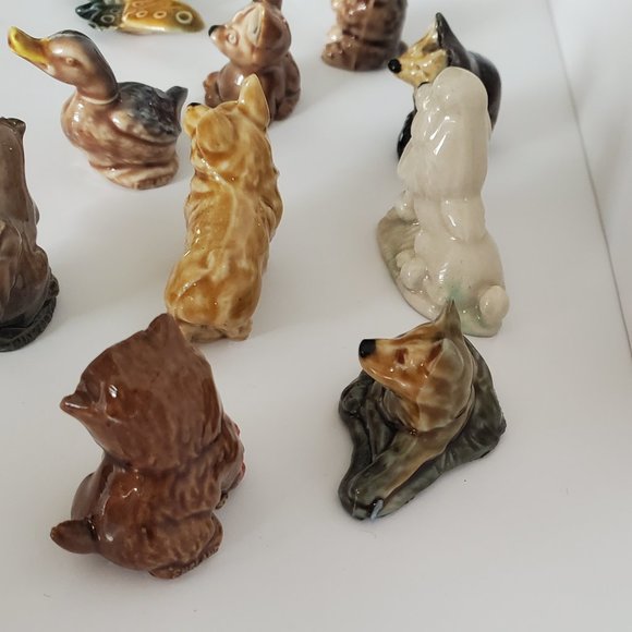 VINTAGE WADE ENGLAND Whimsies Collectible Mini Animal Ceramic Figurines Signed - Picture 10 of 12